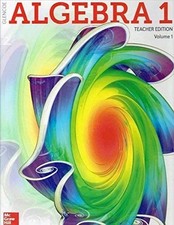 Glencoe Algebra 1 - Teacher Edition Volume 1 (Hardcover, 2018) McGraw Hill picture