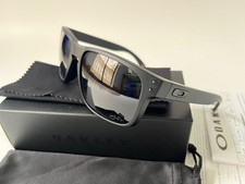 Oakley Holbrook 009102 Sunglasses Matte Black Mirror Gray Polarized Sunglasses picture