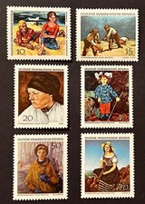 Travelstamps: 1968 Germany DDR Stamps Scott #1032-1037 Dresden Paintings MNH OG picture