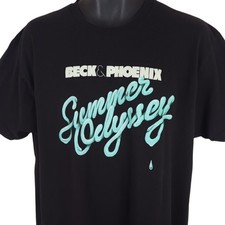 Beck & Phoenix T Shirt Mens Size XL Black Summer Odyssey Tour Band Tee picture