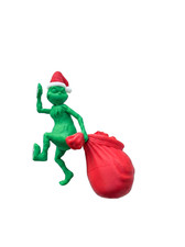 3D Printed Grinch Christmas Fridge Magnet, Holiday Decor, Funny Xmas Gift picture