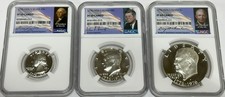 1776 1976 S NGC PF 69 Cameo Bicentennial Proof Set Washington Kennedy Eisenhower picture