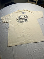  VTG Hanes Beefy-T 90s quilting funny graphic T-shirt XL single stitch USA picture