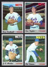 1970 1971 1972 1973 1976 Topps New York Mets $.99 EACH (Must Pick At Least 2) picture