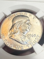Franklin 1963-D Denver 50C Half Dollar Business Strike 90% Silver .900 picture