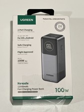 UGREEN Nexode 100W 12000mAh Fast Charging Power Bank w/ Smart Display PB724 picture