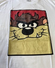 Vintage Looney Tunes Taz Box Logo 1991 Single Stitch VTG Acme Clothing Tag Sz L picture