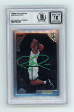 Paul Pierce 1998-99 Topps Chrome #135 Rookie RC Signed Beckett BAS BGS 10 Auto picture
