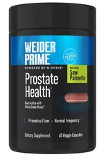 Weider Prime Prostate Health for Men, Saw Palmetto, Dual Action with N.O. Boost, picture