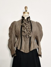 1890s Victorian Bodice Blouse | Antique Leg of Mutton Gigot Sleeve Top | 36 Bust picture