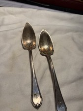 Pair 1891 Whiting, Mfg Sterling Silver Louis, X V Ice Cream Spoons picture