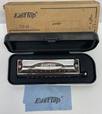EASTTOP T10-40 10 Hole 40 Tones Chromatic Harmonica Pure Thick Key of C Beginner picture