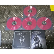 Skyrim Ultimate Edition Vinyl Soundtrack 4xLP Box Set IGN Exclusive Burgundy Red picture