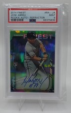 2014 Topps Finest Jose Abreu Rookie Auto Refractor RC PSA 9 Chicago White Sox picture