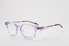 NEW BELLINGER DENMARK TOPAZ-300 C.678 PURPLE GUNMETAL AUTHENTIC EYEGLASSES 47-19 picture