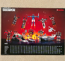 Vintage 1985 Bandai America GoDaiKin Super Robots Calendar Promo Poster 17x23** picture
