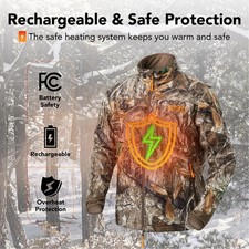 USB Heated Men Jacket with Battery Waterproof Outdoor Hiking Hunting Jacket picture