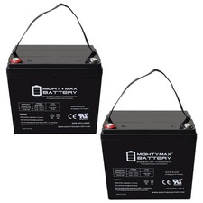 Mighty Max 12V 55AH INT Battery Replaces Sunrise Medical Quickie QM-710 - 2 Pack picture