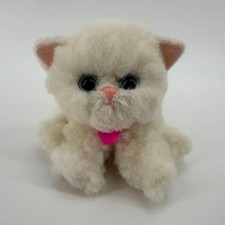 Vintage 1995 Tyco Kitty Kitty Baby Kittens White Persian Cat Plush Purrs picture