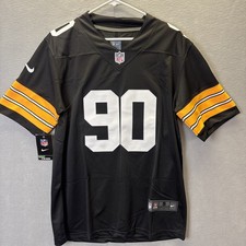TJ Watt, #90 LB Steelers, Stitched Nike On Field Jersey, NWT, $180 MSRP Pick Sz picture