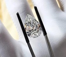 2 CT  Pear Cut Natural D Color Loose Stone Lab Grown CVD Diamond VVS1 Certified picture