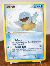POKEMON SQUIRTLE 83/112 REGULAR FINISH FIRERED & LEAFGREEN HP-DMG picture