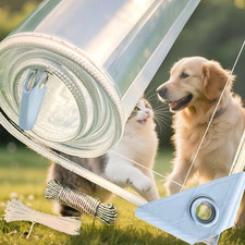 Clear Tarps Heavy Duty Water Resistant,14Mil Thickened Transparent with Grommets picture