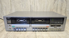 JVC KD-W110 Stereo Double Cassette Deck Dolby ANRS Hi-Speed Dub Works Vintage picture