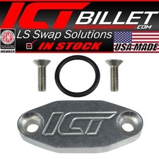 ICT Billet LS Oil Cooler Plate LS LS1 LSX LS3 LQ4 LQ9 LR4 LS6 Port Line picture