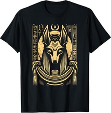 Anubis Egyptian Hieroglyphics T-Shirt - Ancient Egypt Design picture