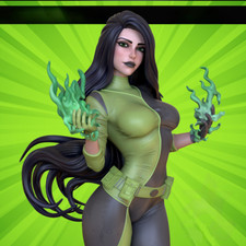 Painted Shego Statue 1/4 Sexy Figure picture