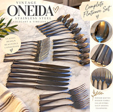 ✨ Vintage Oneida Stainless Steel Flatware Collection – 30 Pieces picture