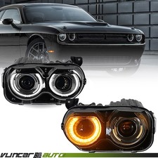 W/o Air Ducts HID Headlights W/ LED DRL For Dodge Challenger 2015-2022 Xenon picture