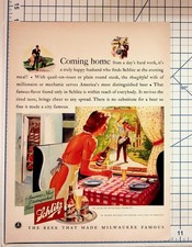 Vintage 1941 Schlitz Beer Magazine Ad 