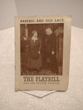 Arsenic and Old Lace Playbill 1944 ~ Erich Von Stroheim ~ Fulton Theatre ~ Used picture