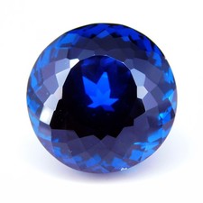 Certified 61.00 Ct VVS Round Natural Cobalt Blue Spinel Loose Gemstone Tanzania picture