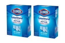 Clorox - Toilet Wand Head Refills - 20 count - 2 Pack - Total of 40 Refills picture