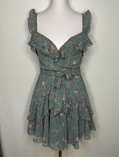 Windsor Women Medium Floral Dress Flutter Sleeve picture