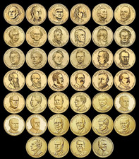 Complete Presidential Dollar Set of 40 Brilliant Uncirculated BU Coins 2007-2020 picture