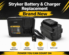 Stryker Power Pro XT LI-ion Replacement Battery & Charger - NEW - Fast  picture