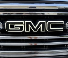 2019-2026 GMC Sierra 1500 Illuminated Grille Emblem Amber & White LED Color picture
