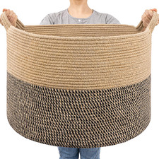 Large Wicker Basket for Blankets, Baby Toy Storage Basket, 85L picture