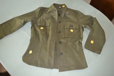 Original WW2 US army HBT womens shirt w/ cutter tags, unworn dated 42. picture