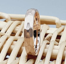 His Her Anniversary Band Engagement Special Gift 4MM Wide Classic Brushed Design picture
