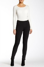 Bobeau Womens Jacquard Knit Black Skinny Casual Pants Size Small picture