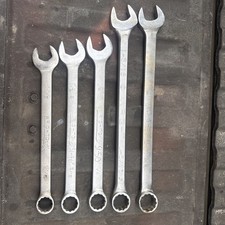 Set of 5 Wright Tool Combination Wrench 1-1/8” to 1-7/16” picture