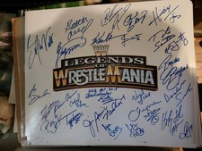 WWE WRESTLEMANIA SIGNED AUTOGRAPH 16X20 PHOTO AUTO BY 26 Chyna Animal  Mean Gene picture