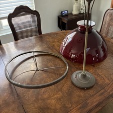 French Dome Kerosene Antique Lamp picture