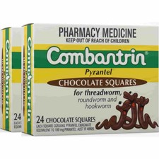 Combantrin Chocolate Squares - 2-Pack - Made in Australia - EXP: 11/2028 picture