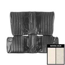 PUI Interiors 73XS10F 73-74 Fits Chevy Nova Rear Seat Cover Black picture